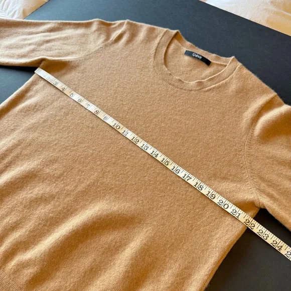 Quince Cashmere pullover sweater, camel color size XL - Picture 3 of 13